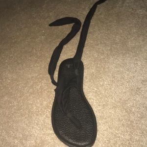 Sanuk Tie Slinged Up Sandal Black